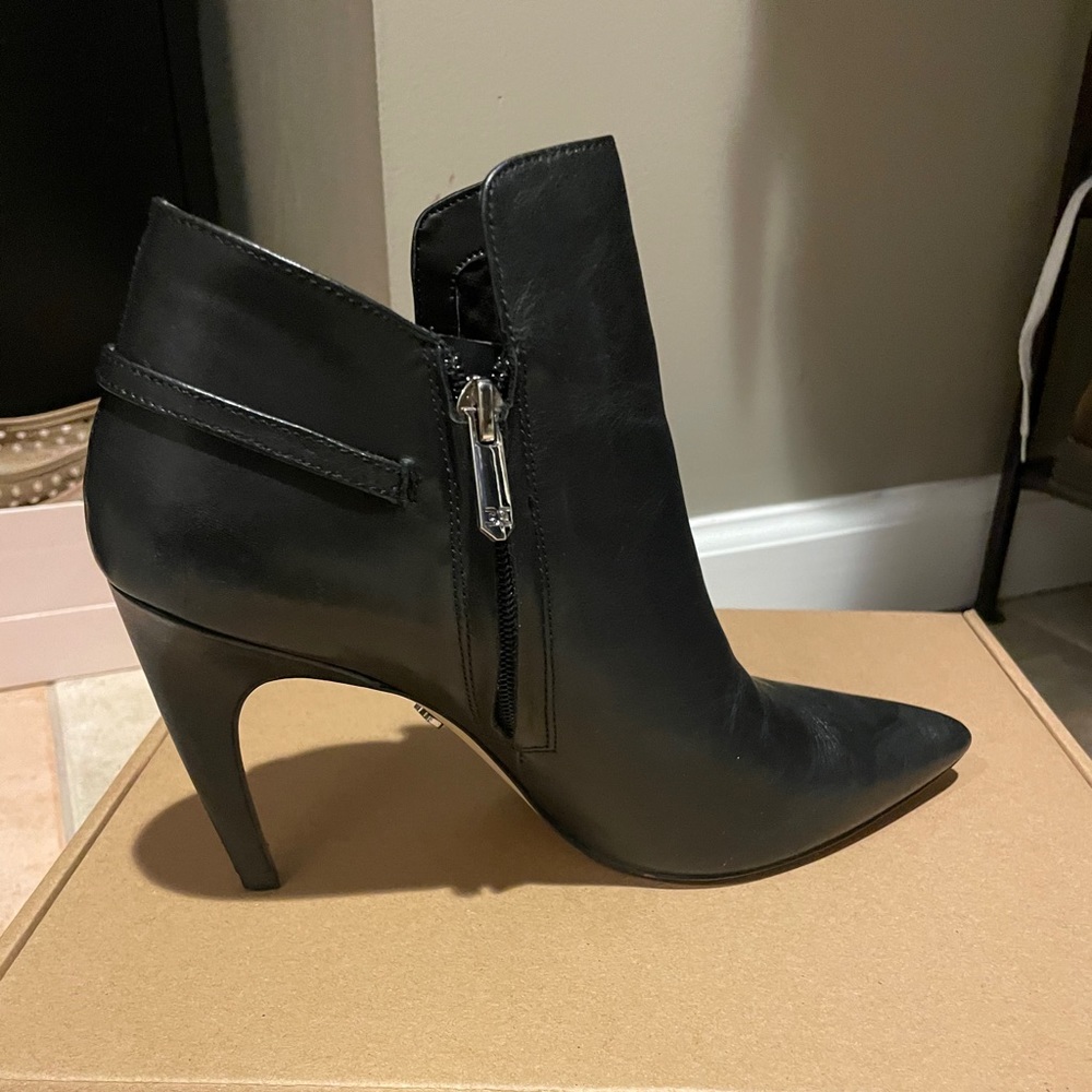 SAM EDELMAN black leather booties
